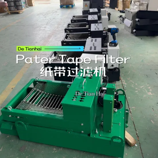 High-Efficiency Flat-Mesh Paper Belt Filter for Grinding Machine Coolant Filtration, Metal Chip Separation, Automatic Paper Feeding, and Improved Machining Accu